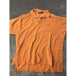Lauren Ralph Lauren Polo Shirt Men's 2XL orange Short Sleeve‎ LRL